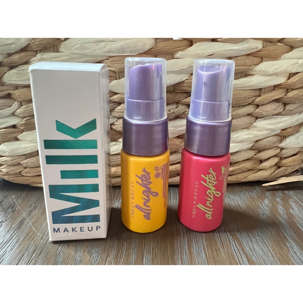 Urban Decay All Nighter Setting Spray Duo Milk Makeup Hydro Grip Primer Set